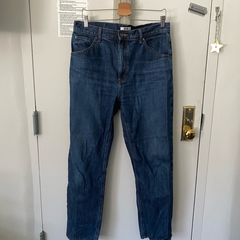 Uniqlo U Women's Straight Leg Blue Jeans